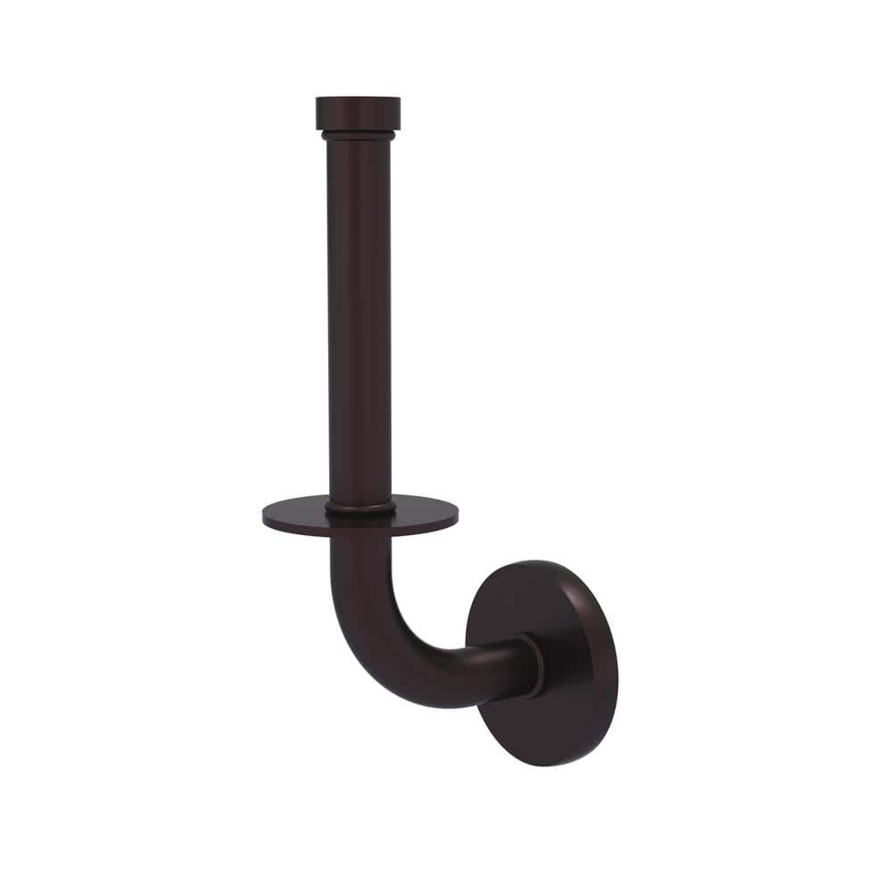 Allied Brass WP-24U-GYM Waverly Place Collection Upright Toilet Tissue Holder Matte Gray