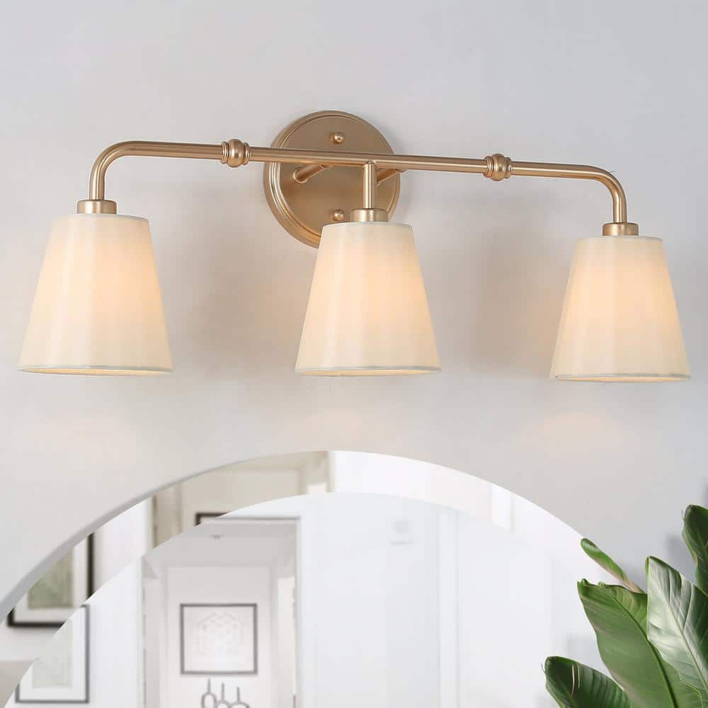 Uolfin Modern Farmhouse Bathroom Wall Sconce Light, 23.5 In. 3-Light ...