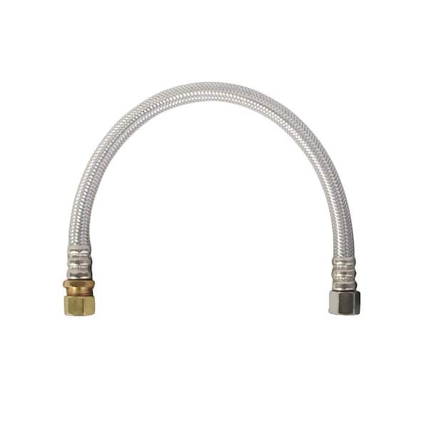 Speakman 3/8 in. O.D. x 3/8 in. Com x 12 in. Stainless Steel Faucet Connector
