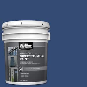 5 gal. #S-H-580 Navy Blue Semi-Gloss Direct to Metal Interior/Exterior Paint