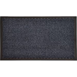 Indoor Large Door Mat Lisa Black 48 L x 32 W inch