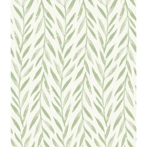 Willow Green Peel & Stick Repositionable Wallpaper Roll (Covers 34 Sq. Ft.)