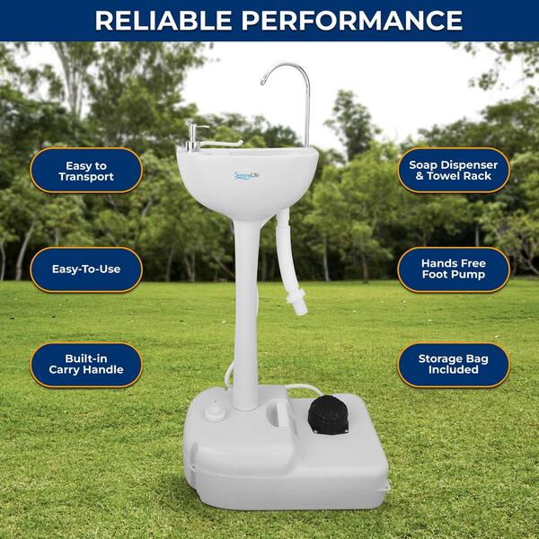 Portable Soda Fountain Water Dispenser - Mini Red Dispenser For Travel & Camping