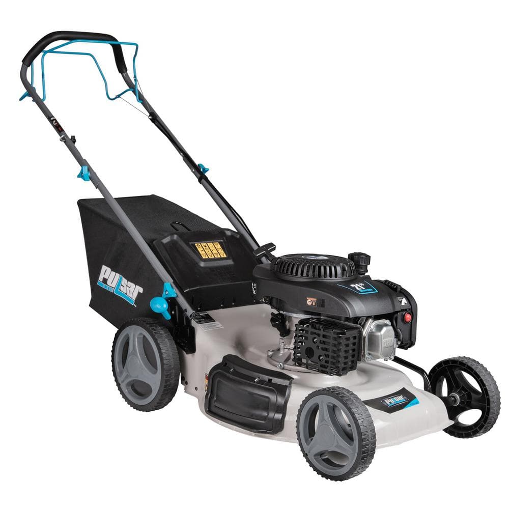 Pulsar 20 in. 150 cc Gas Recoil Start Walk Behind Push Mower with 5  Position Height Adjustment and Large Rear Wheel PTG12205 - The Home Depot