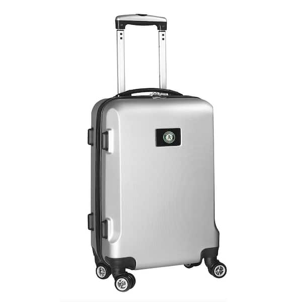 Denco MLB Oakland A's Silver 21 in. Carry-On Hardcase Spinner Suitcase