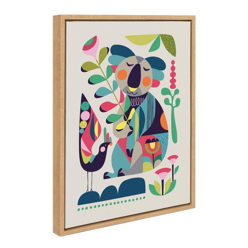 Mid Century Modern Koala Abstract Canvas Print, 26.69" x 21.63"