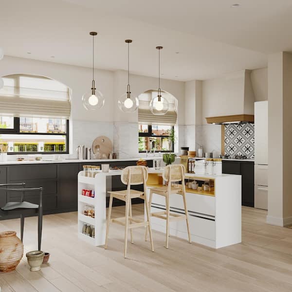 Amazon.com: Gyfimoie Bar Cabinet, 55 Inches Kitchen