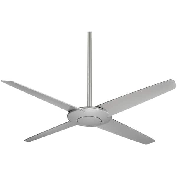 MINKA-AIRE Pancake 52 in. Indoor Silver Ceiling Fan with Remote Control