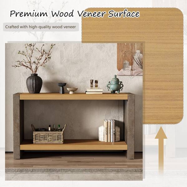 CHRISTOPHER KNIGHT HOME Jesse Vintage 59 in. Brown Rectangle MDF