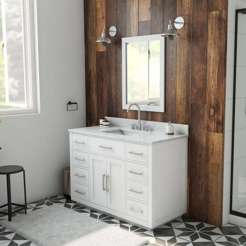 DreamLine Dexterity 48 in. W x 22 in. D x 34 in . H Oak Vanity with