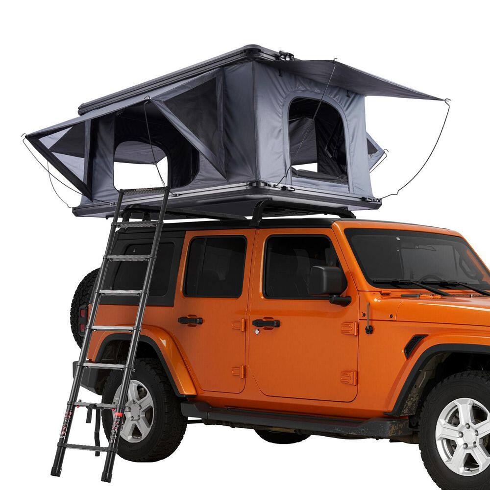 2-3 Person Hard Shell Rooftop Tent, Aluminum Roof Top Tent with LED Light, Thick Mattress, Waterproof for Jeep Pickup price history on PriceWatchPro