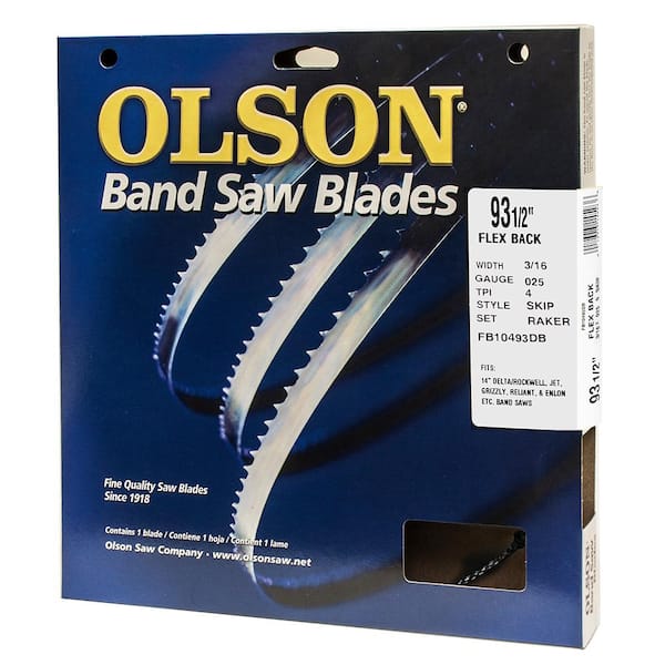 Olson FB23193 3 TPI High Carbon Steel Band Saw Blade 93.5 L x 1/2 W in. 