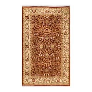 One-of-a-Kind Traditional Orange 3 ft. x 5 ft. Hand Knotted Oriental Area Rug