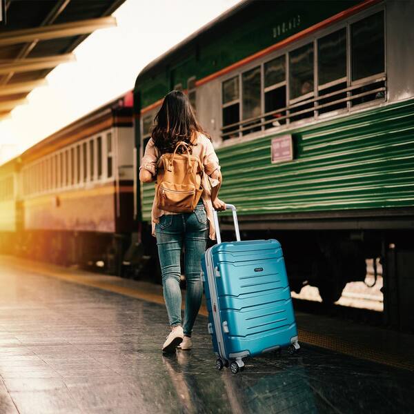 Olympia USA Denmark 3-Piece Expandable Hardcase Luggage Set HF