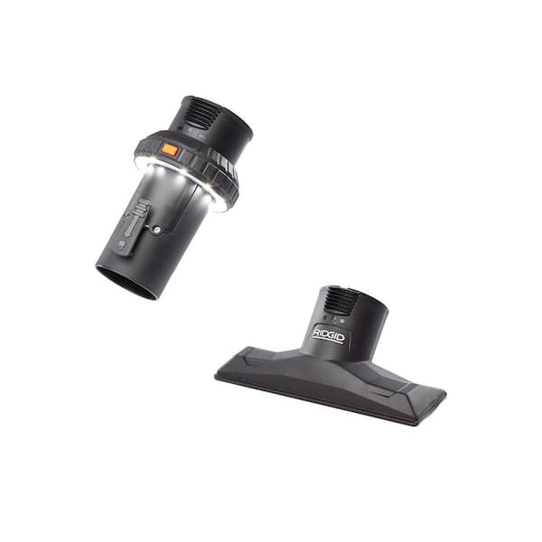 2-1/2 in. MAX2509 NXT Max Locking Utility Nozzle Attachment and LA2536 LED Lighted Cuff for RIDGID NXT Wet Dry Vacs