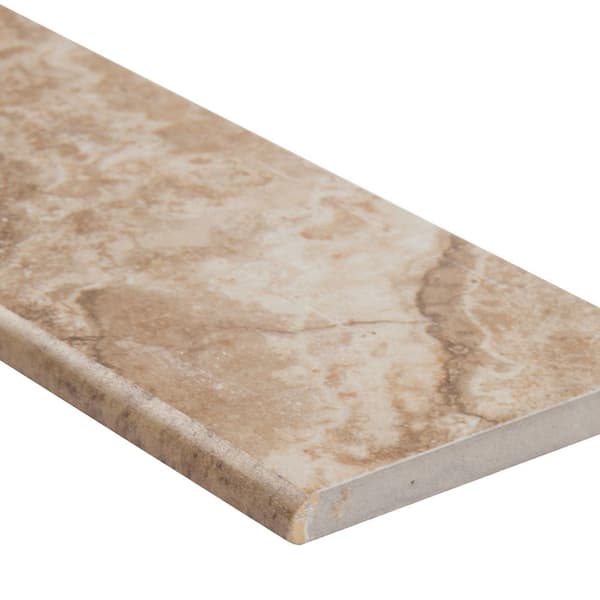 MSI Napa Noce Bullnose 3 in. x 13 in. Matte Ceramic Wall Tile (10.83 lin. ft./Case)