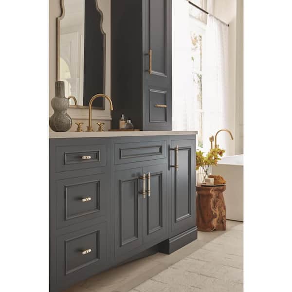 St. Vincent 3-3/4 in. (96mm) Modern Golden Champagne Bar Cabinet Pull