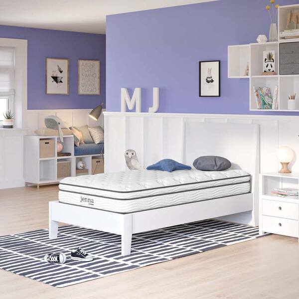 Jenna 8in. Medium Innerspring Pillow Top Narrow Twin Mattress
