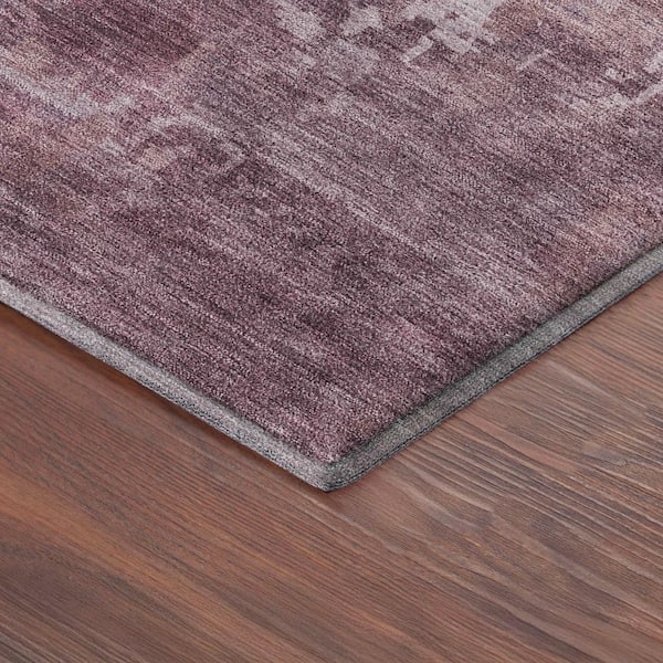 Mayfield Premium Machine Washable Abstract AMF2361 Merlot 10 ft. x 14 ft. Area Rug
