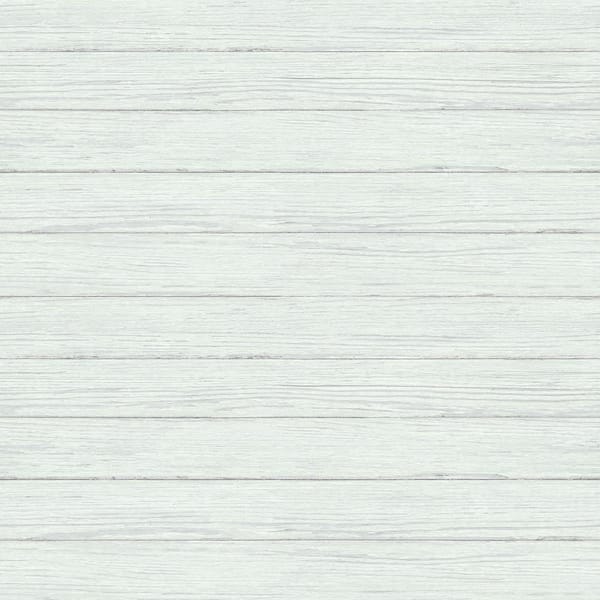 Chesapeake Ozma Light Blue Wood Plank Wallpaper Sample