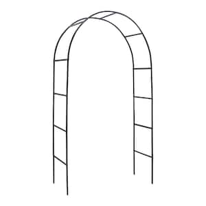 Steel Garden Arbor Arch for Climbing Plants Outdoor Trellis Wedding Decoration [94 in. H x 55 in. W]