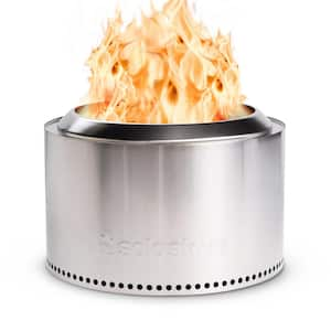 Solo Stove Mesa 5.1 in. x 6.8 in. Outdoor Stainless Steel Wood or Pellet  Burning Fire Pit SSMESA-SS - The Home Depot