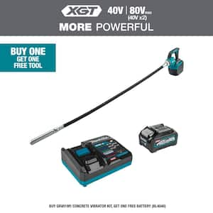 40V max XGT Brushless Cordless 5-1/2 ft. Concrete Vibrator Kit (4.0Ah)