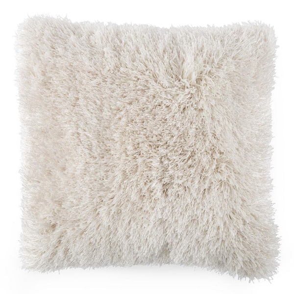 Beige Polyester 24 In X 24 In Throw Pillow 592752QZQ The Home Depot   Throw Pillows 592752qzq 64 600 