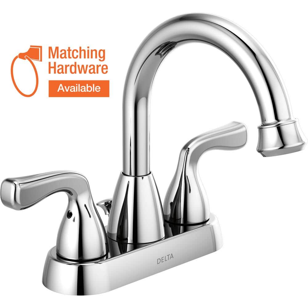 Delta Classic 4 in. Centerset 2-Handle Bathroom Faucet in Chrome  2520LF-A-ECO - The Home Depot