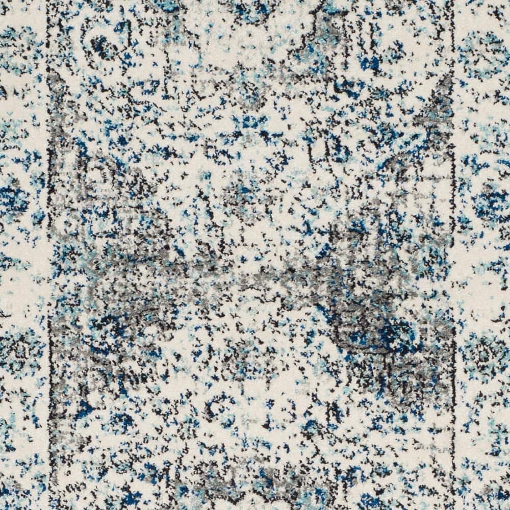 Reversible Hand-Knotted Elegance Runner Rug in Grey/Ivory - 2'2" X 21'