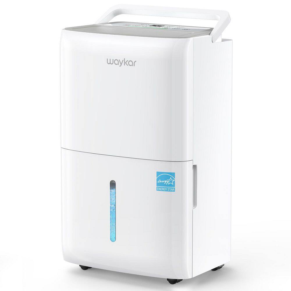 80 pt. 5,000 sq. ft. Energy Star Dehumidifier for Basement in White with Drain Hose and Bucket for Wetroom and Bedroom price history on PriceWatchPro