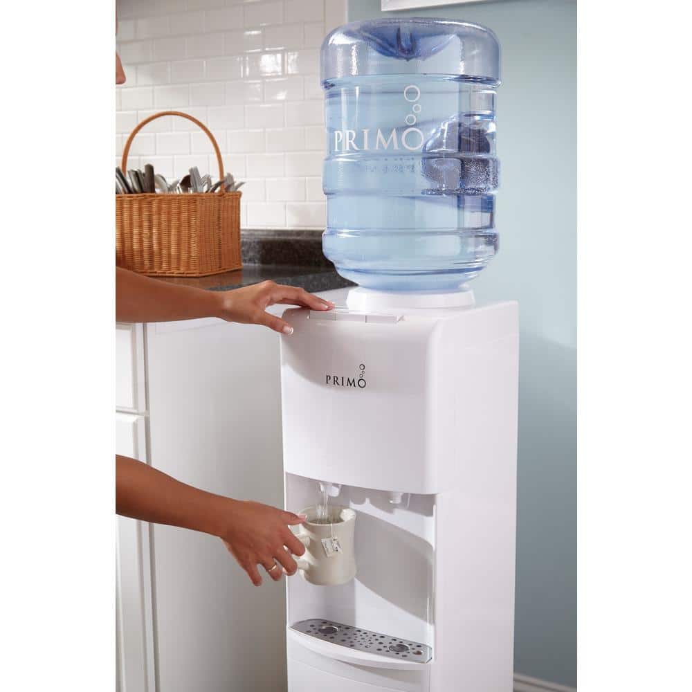 Primo White Freestanding Hot and Cold Water Dispenser
