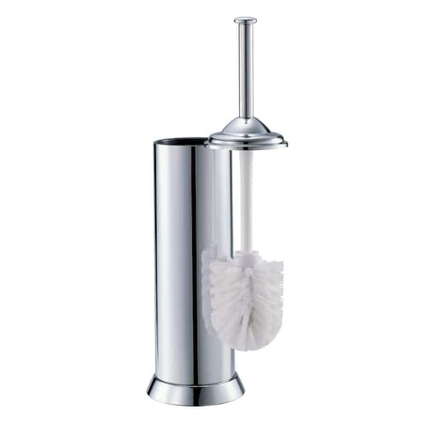 Toilet Brush with Holder in Chrome