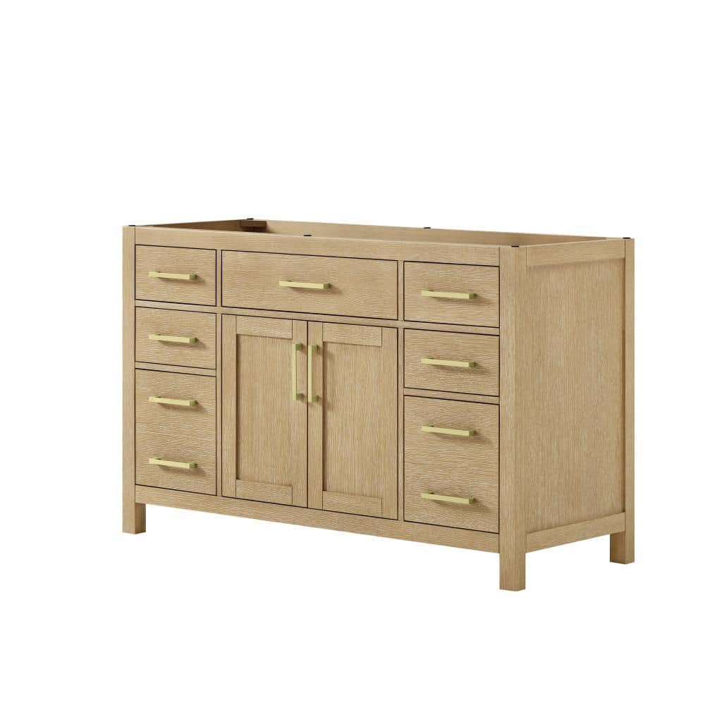 Beckett 53 in. Bath Vanity Cabinet without Top in Whitewashed Oak price history on PriceWatchPro