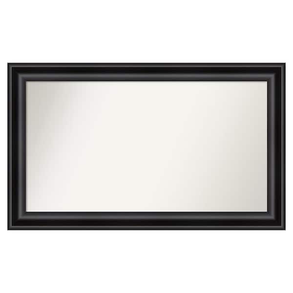 Amanti Art Grand Black 47.75 in. W x 28.75 in. H Custom Non-Beveled Recycled Polystyrene Framed Bathroom Vanity Wall Mirror