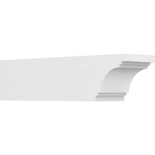 Ekena Millwork 6 in. x 6 in. x 24 in. Pescadero PVC Rafter Tail Brace