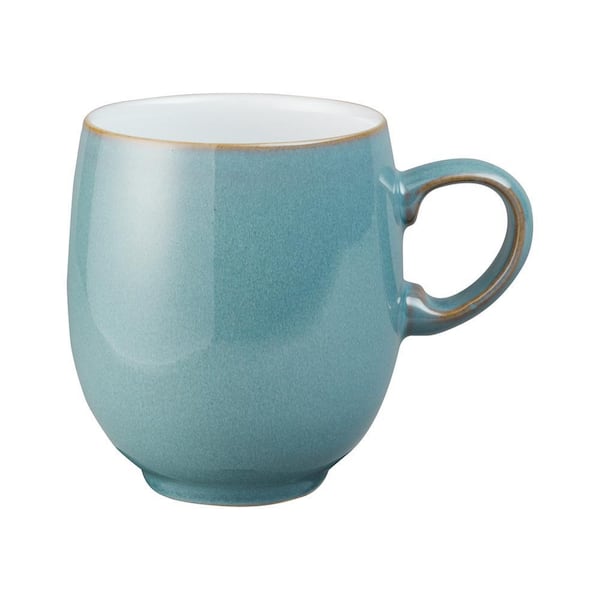 Denby Azure 13.52 oz. Turquoise Stoneware Large Coffee Mug AZR-112