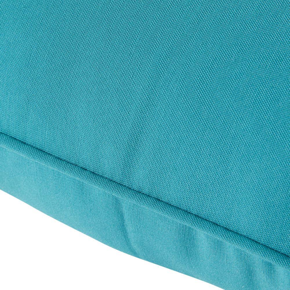 Teal Polyester Deep Seat Cushion Set for Outdoor Chairs
