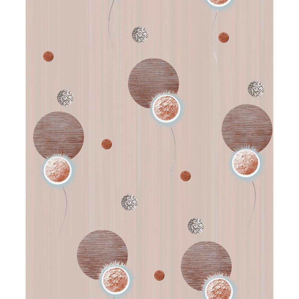 Falkirk Ophia Spheres Shades of Sepia Vinyl Peelable Roll (Covers 57 sq. ft