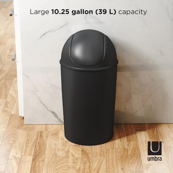 Umbra Grand Can 10.25 Gal. Plastic Waste Basket 086711-040 - The Home Depot