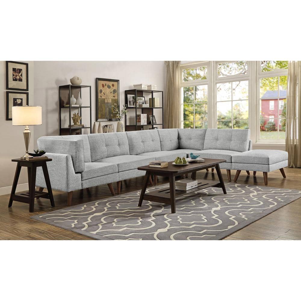 Churchill 32.75" Gray Manufactured Wood Modular Armless Chair
