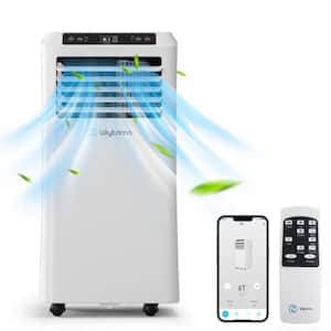 6,500 BTU (DOE SACC) Portable Air Conditioner Cools 450 sq. ft. in White with Dehumidifier, WiFi Control