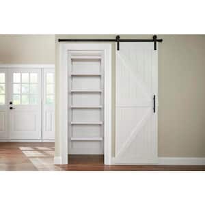 Genevieve 2 ft. White Adjustable Closet Organizer 6 Shelf Stack