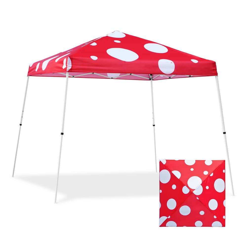 EAGLE PEAK 10 ft. W x 10 ft. D Slant Leg Pop-Up Canopy Tent Easy 1