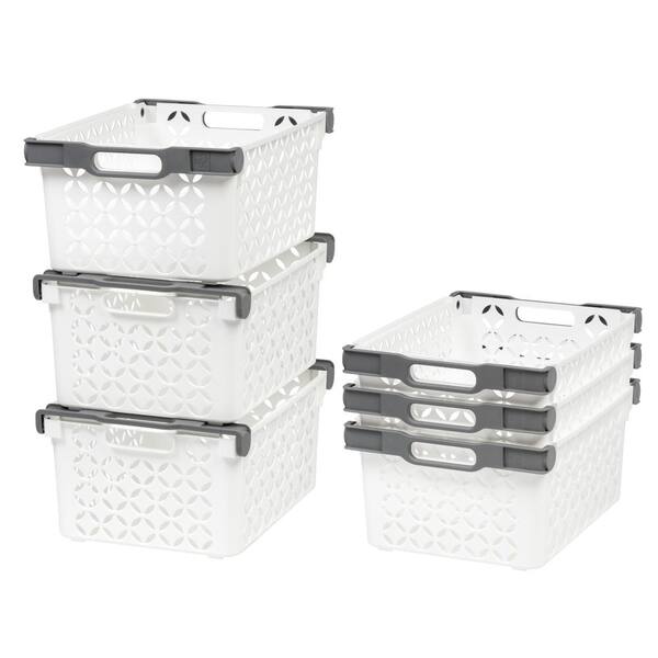 Iris 6pk Storage Basket White