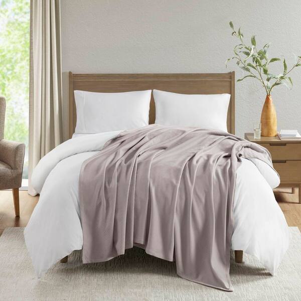 Grey Liquid Cotton Twin Blanket