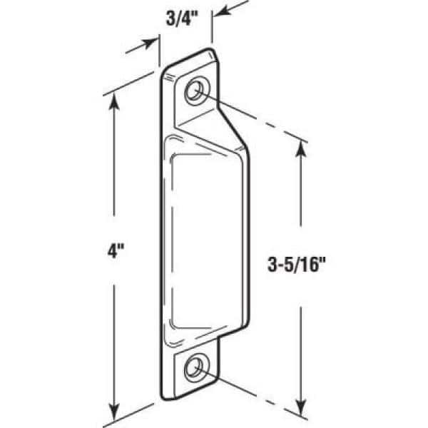 Deluxe Sash Lift, Diecast, Black, 3-5/16 Hole Centers (2-pack)