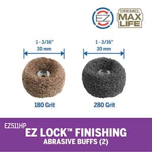 Max Life 180 Grit and 280 Grit Finishing Abrasive Buffs