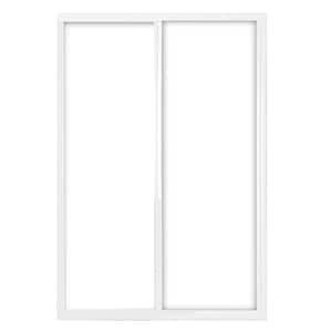 Contractors Wardrobe 60 in. x 81 in. Aurora Brushed Nickel Aluminum Frame  Mirrored Interior Sliding Closet Door AUR-6081BN2R - The Home Depot