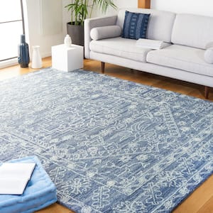 Marquee Navy 8 ft. x 10 ft. Persian Oriental Area Rug